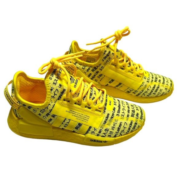 adidas Originals NMD_R1 V2 (LZI44) Shoes Kids size 5.5 Women's 7 Beam Yellow - Picture 5 of 14